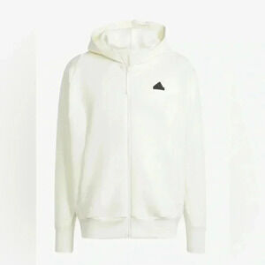 Adidas ZNE White Full Zip Hoodie